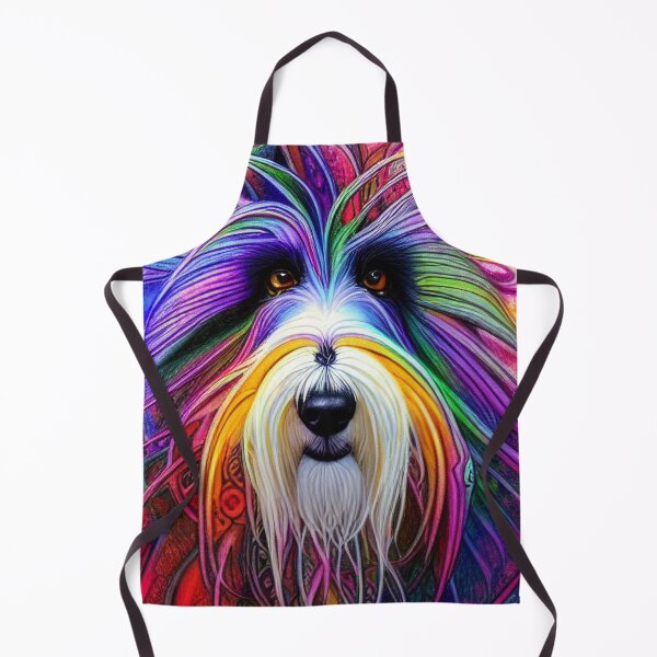 Item preview, Tribal Bearded Collie Dog Art 1 designed and sold by DiatomDesigns.