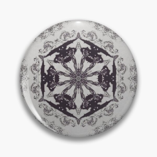 Item preview, 44203 - Monochrome Vintage Gothic Ink Kaleidoscope Design designed and sold by 44scarab.