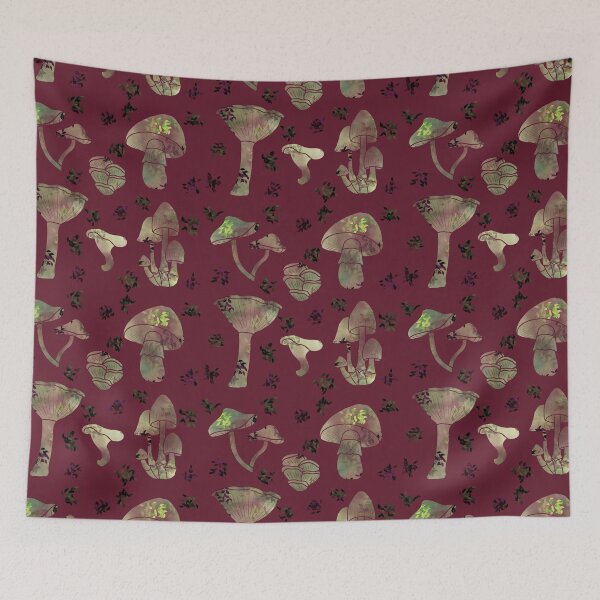 Item preview, Mushroom print designed and sold by shiroi-okami.