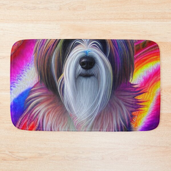 Item preview, Tribal Bearded Collie Dog Art 2 designed and sold by DiatomDesigns.