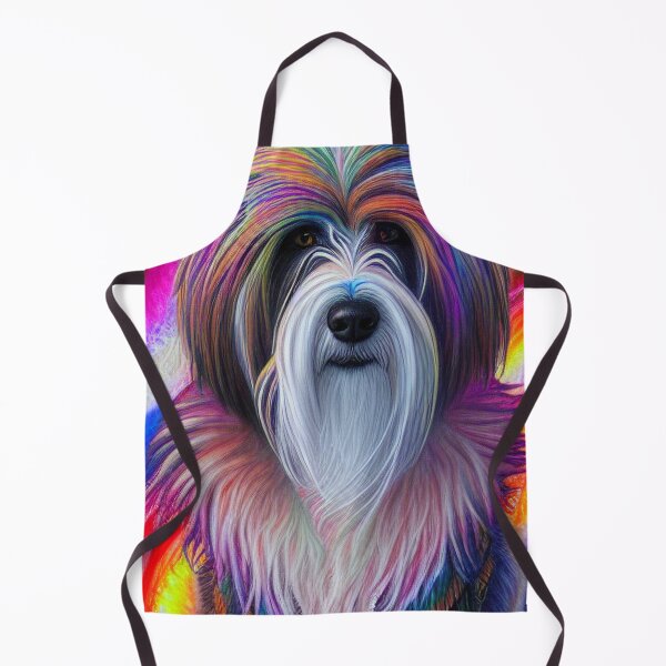 Item preview, Tribal Bearded Collie Dog Art 2 designed and sold by DiatomDesigns.