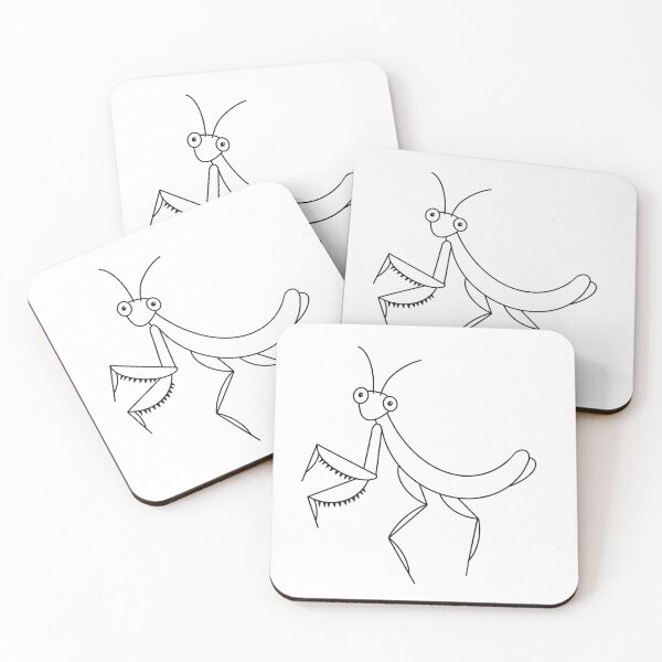 Item preview, Cute black and white praying mantis designed and sold by acbcesarz.