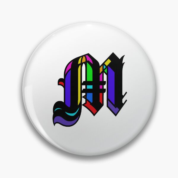 Item preview, Colorized letter M Initial  designed and sold by RemieJames.