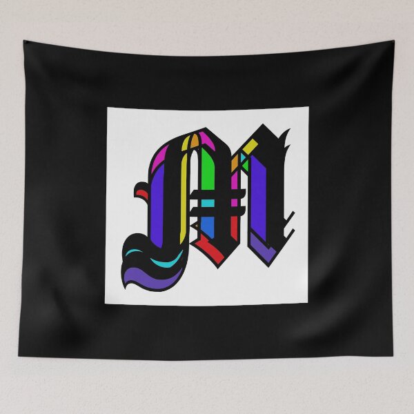Item preview, Colorized letter M Initial  designed and sold by RemieJames.
