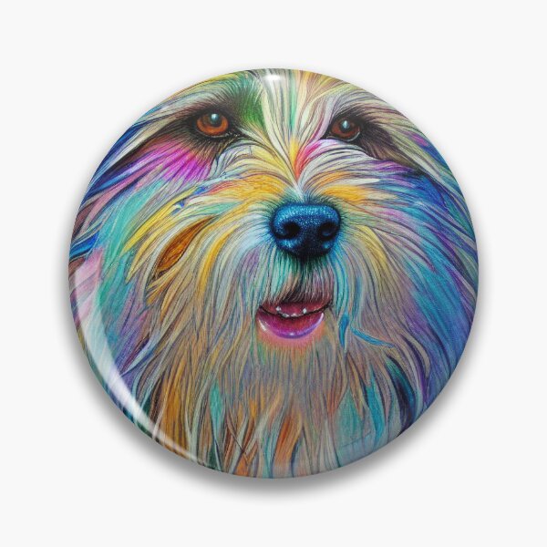 Item preview, Tribal Bearded Collie Dog Art 3 designed and sold by DiatomDesigns.