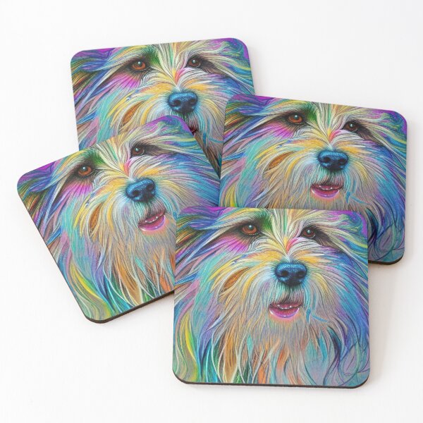 Item preview, Tribal Bearded Collie Dog Art 3 designed and sold by DiatomDesigns.