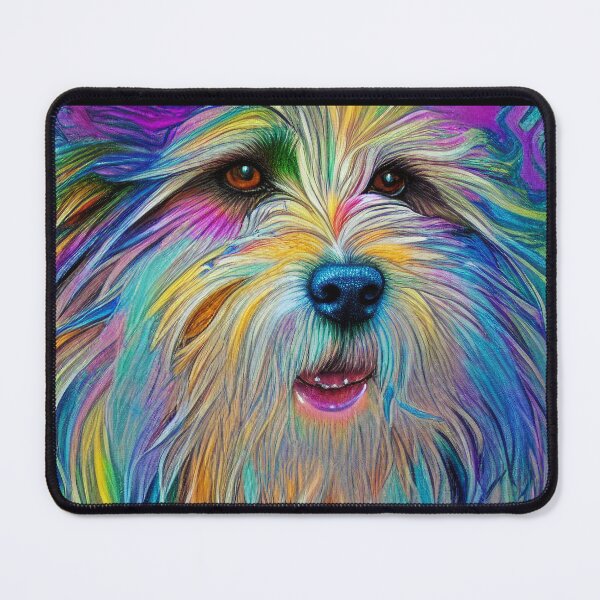 Item preview, Tribal Bearded Collie Dog Art 3 designed and sold by DiatomDesigns.