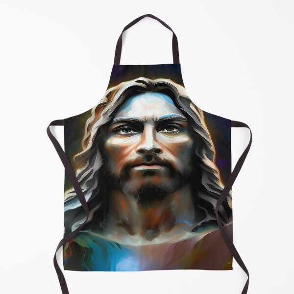 Item preview, Jesus of Nazareth Face Portrait Multiple Colors on Black Background Illustration designed and sold by deniselynnimage.