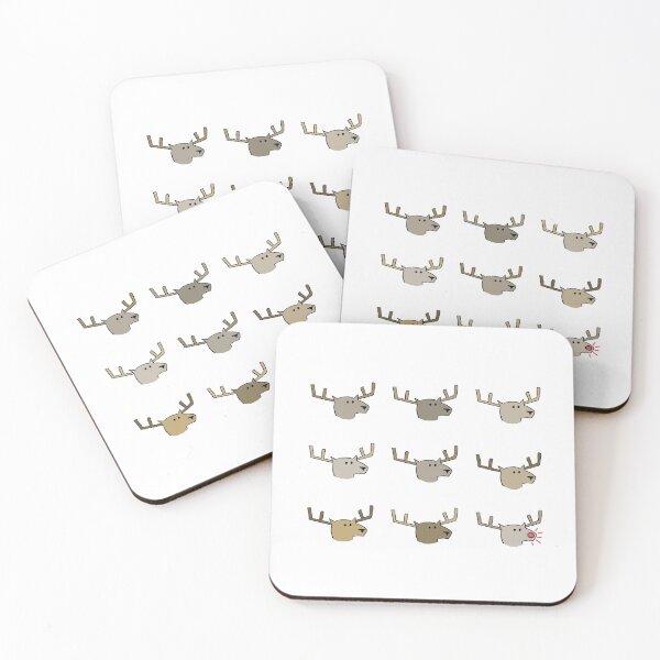 Item preview, Eight tiny reindeer (plus Rudolph) designed and sold by Planet-Pop.