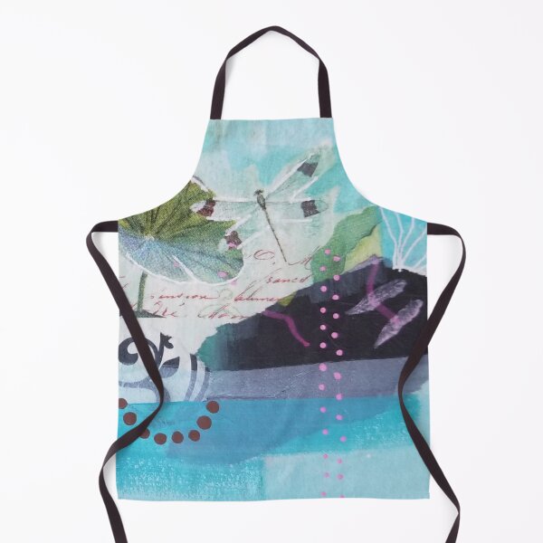 Item preview, Blue Dragonfly | abstract | mixed media designed and sold by CatSpringArt.
