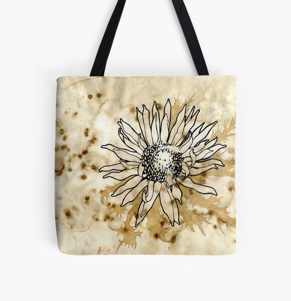 Carlina Acaulis All Over Print Tote Bag