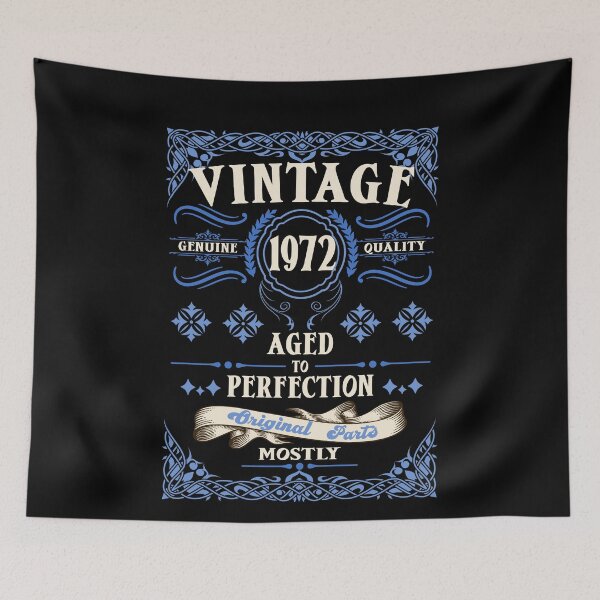 Item preview, Vintage 1972 Genuine Quality Aged to Perfection Original Parts Mostly, Vintage Birthday 1972 designed and sold by orangeblue21.