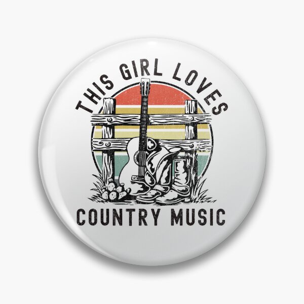 Item preview, This Girl Loves Country Music designed and sold by Phase2Tees.