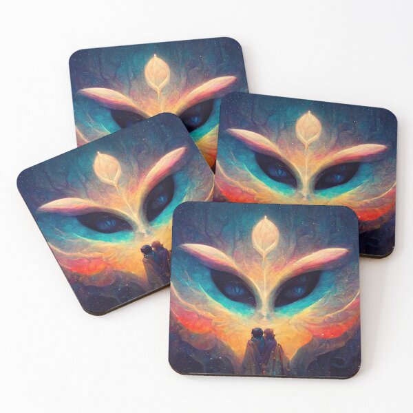 Item preview, The Couple facing Cosmic Intelligence - spiritual art spiritual artwork spirituality wellness well-being designed and sold by LvSoulCreations.