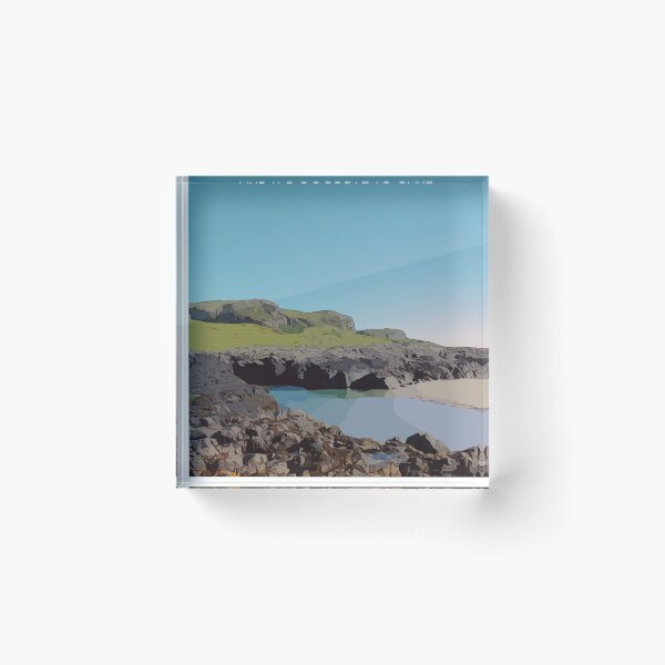 Item preview, Machir Bay Rock Pools  designed and sold by Simply The West Prints.