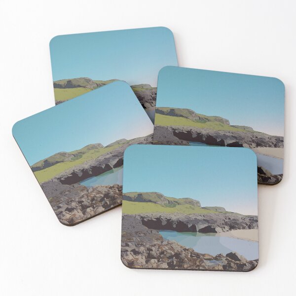 Item preview, Machir Bay Rock Pools  designed and sold by Simply The West Prints.