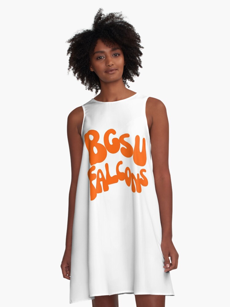 Women's White Bowling Green St. Falcons Bold Type Easy T-Shirt