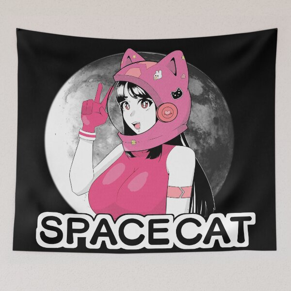 Item preview, Anime girl space cat designed and sold by Bluecatfashion.