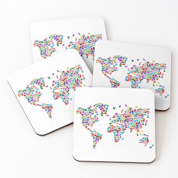 Item preview, Cats World Map designed and sold by InkistPrints.