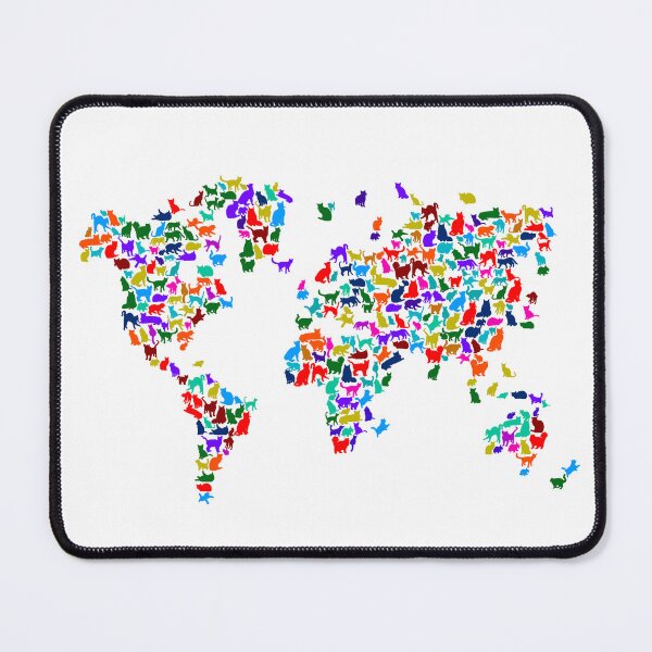 Item preview, Cats World Map designed and sold by InkistPrints.