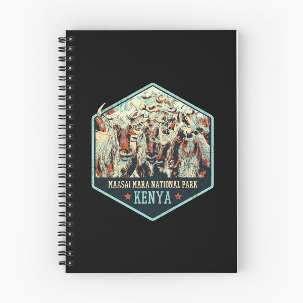 Item preview, Maasai Mara national park Kenya Africa Masai safari travel decal, african wildebeest designed and sold by Lemomo-zoo.