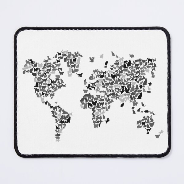 Item preview, Cats World Map designed and sold by InkistPrints.