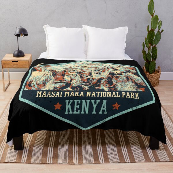 Artikelvorschau, Masai Mara Nationalpark Kenia Afrika Masai Safari Reiseaufkleber, afrikanisches Gnu entworfen und verkauft von Lemomo-zoo.