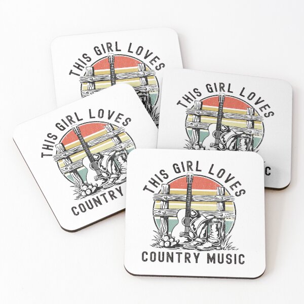 Item preview, This Girl Loves Country Music designed and sold by Phase2Tees.