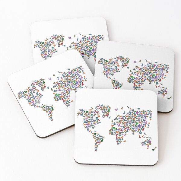 Item preview, Cats World Map designed and sold by InkistPrints.
