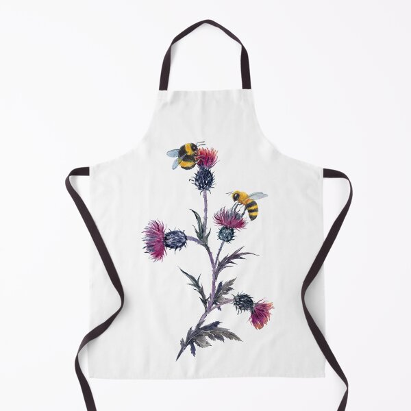 Item preview, Watercolor Scottish Thistle And Bumblebee designed and sold by virillanissa.