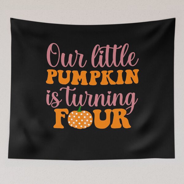 Item preview, Our Little Pumpkin is Turning 4 | 4st Birthday Matching Family designed and sold by AMINE  ★★★★★.