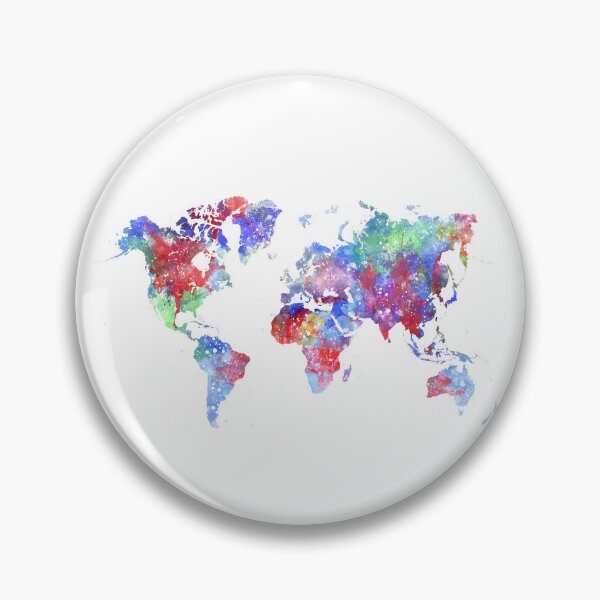 Item preview, Watercolor World Map designed and sold by InkistPrints.