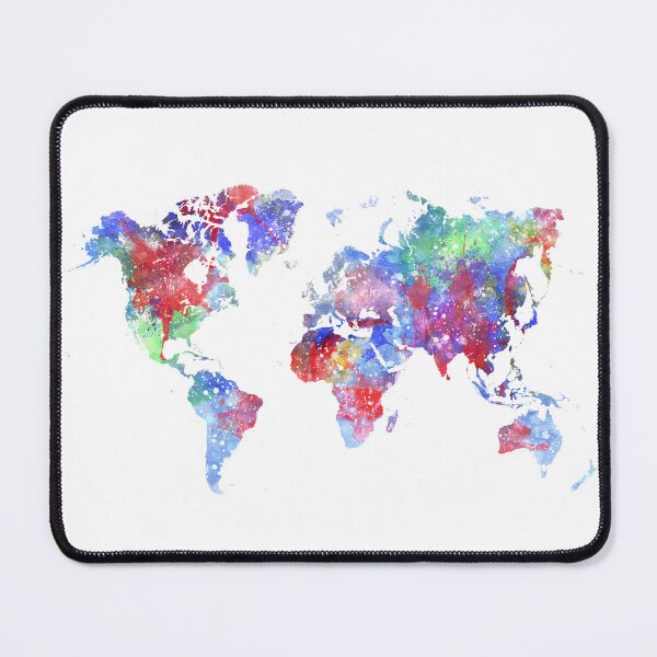 Item preview, Watercolor World Map designed and sold by InkistPrints.