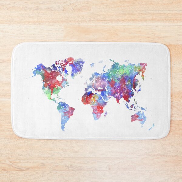 Item preview, Watercolor World Map designed and sold by InkistPrints.