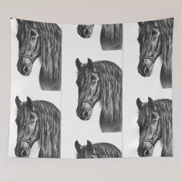 Item preview, Black Pearl - Friesian Stallion designed and sold by Arts & Dogs.