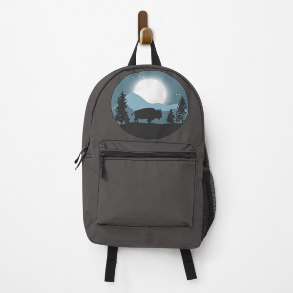 Item preview, Night falls as the Buffalo roam the prarie in Yellowstone designed and sold by Blended Designs ⭐⭐⭐⭐⭐.