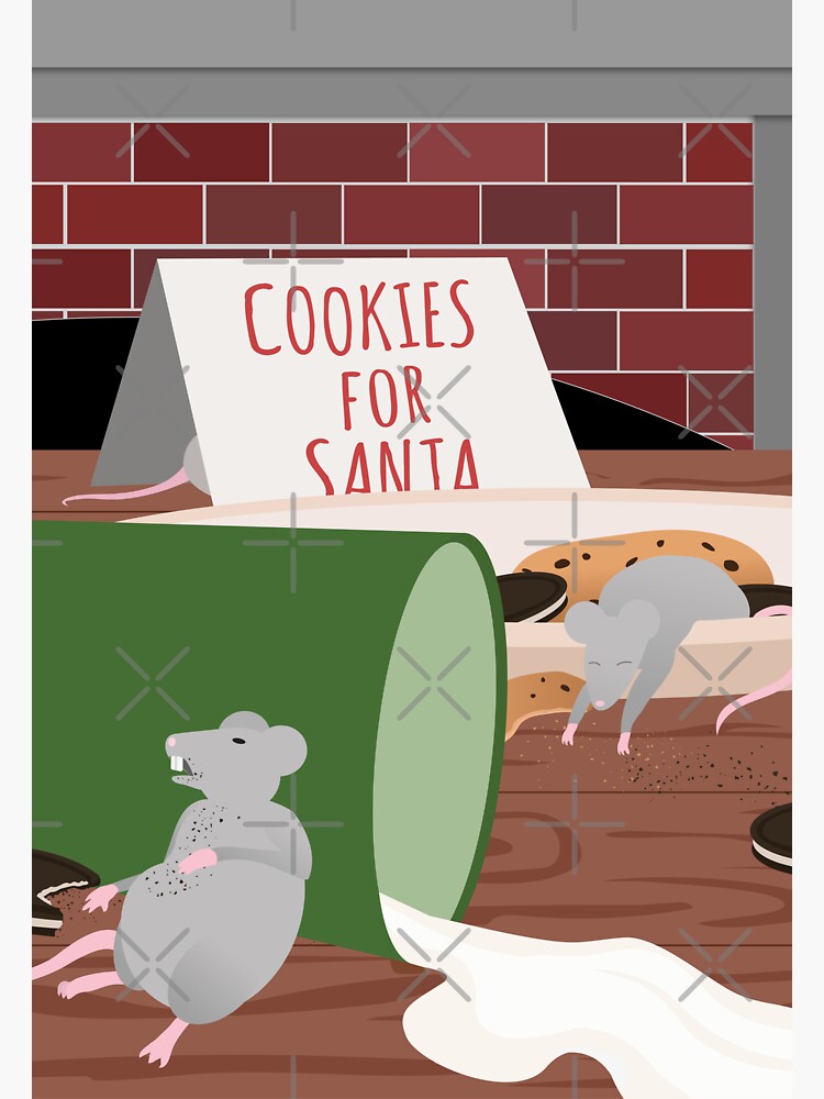 "If You Give A Mouse A Christmas Cookie..." Sticker for Sale by