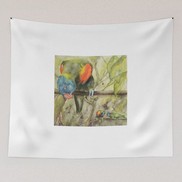 Item preview, Parrots in Icod de los Vinos designed and sold by AWhittenArt.