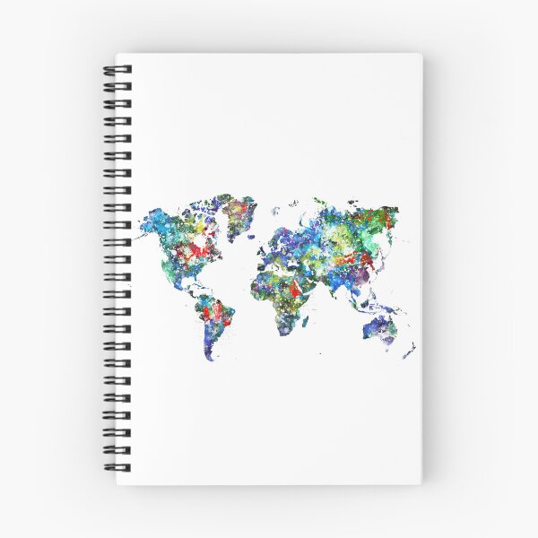 Item preview, Watercolor World Map designed and sold by InkistPrints.