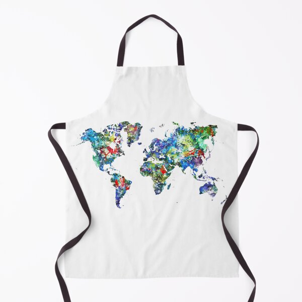 Item preview, Watercolor World Map designed and sold by InkistPrints.