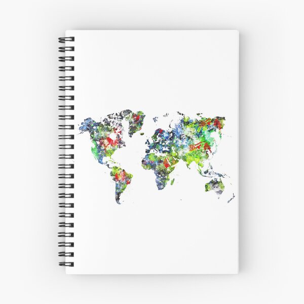 Item preview, Watercolor World Map designed and sold by InkistPrints.
