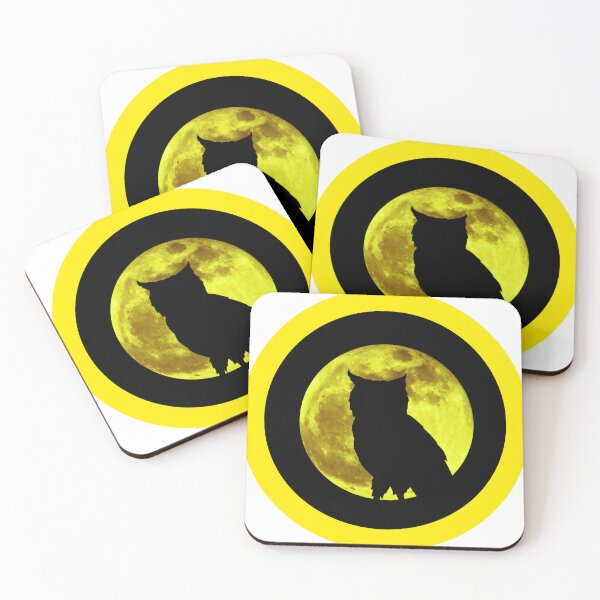 Item preview, Night Owl northern soul silhouette yellow black Retro Mod Roundel designed and sold by ModSupporters.