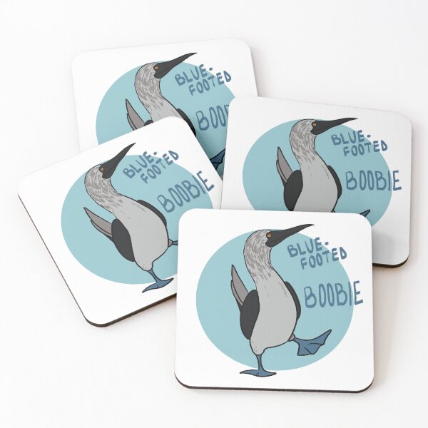Item preview, Birds with unfortunate names - Blue Footed Boobie designed and sold by BirdWithHat.