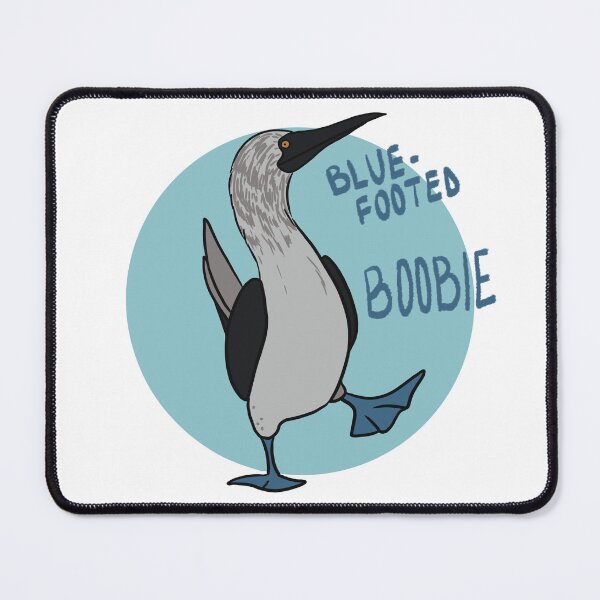 Item preview, Birds with unfortunate names - Blue Footed Boobie designed and sold by BirdWithHat.