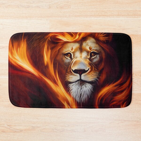 Item preview, The Sacred Lion of One's Inner Fire - spiritual art spiritual artwork spirituality wellness well-being designed and sold by LvSoulCreations.