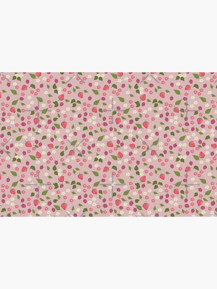 Discover Pink summer berry ditsy Bath Mat