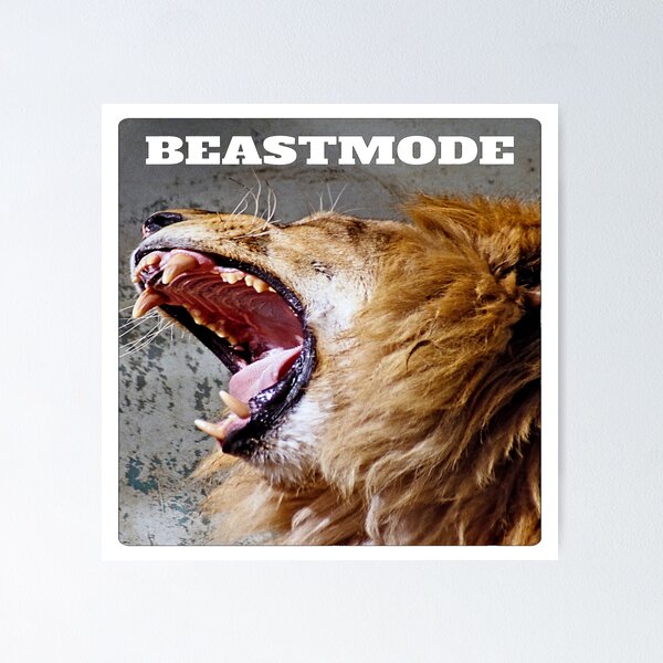 Item preview, Beast Mode Lion designed and sold by ArtzandDesignz.