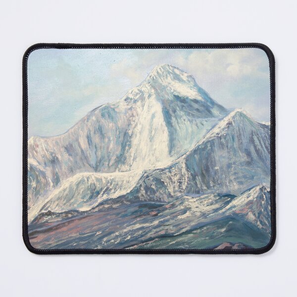 Item preview, Dhaulagiri Massif Original Nepal Mountain Landscape Oil Painting designed and sold by NinoPonditerra.