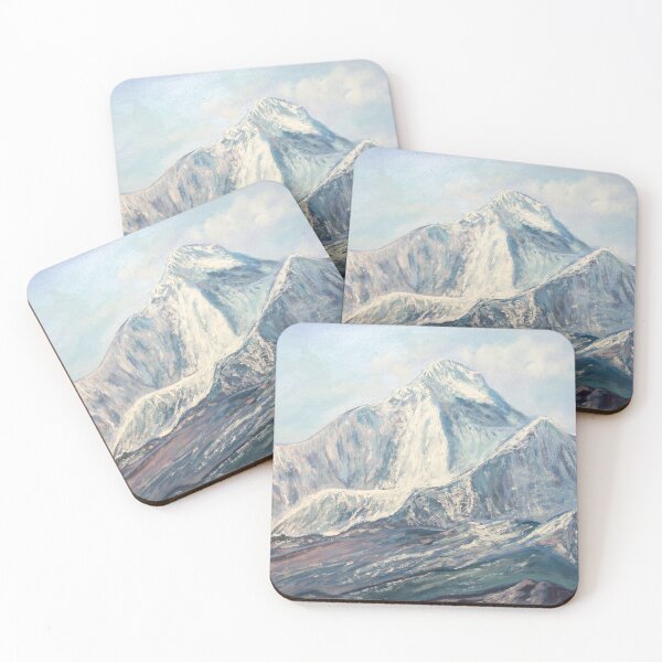 Item preview, Dhaulagiri Massif Original Nepal Mountain Landscape Oil Painting  designed and sold by NinoPonditerra.
