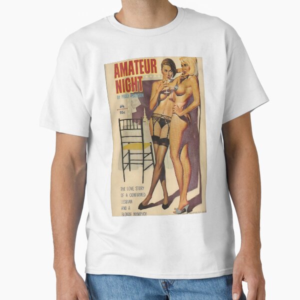 Vista previa del artículo con la obra «Portada de la novela pulp Noche amateur», diseñado y vendido por ThePostcardShop.